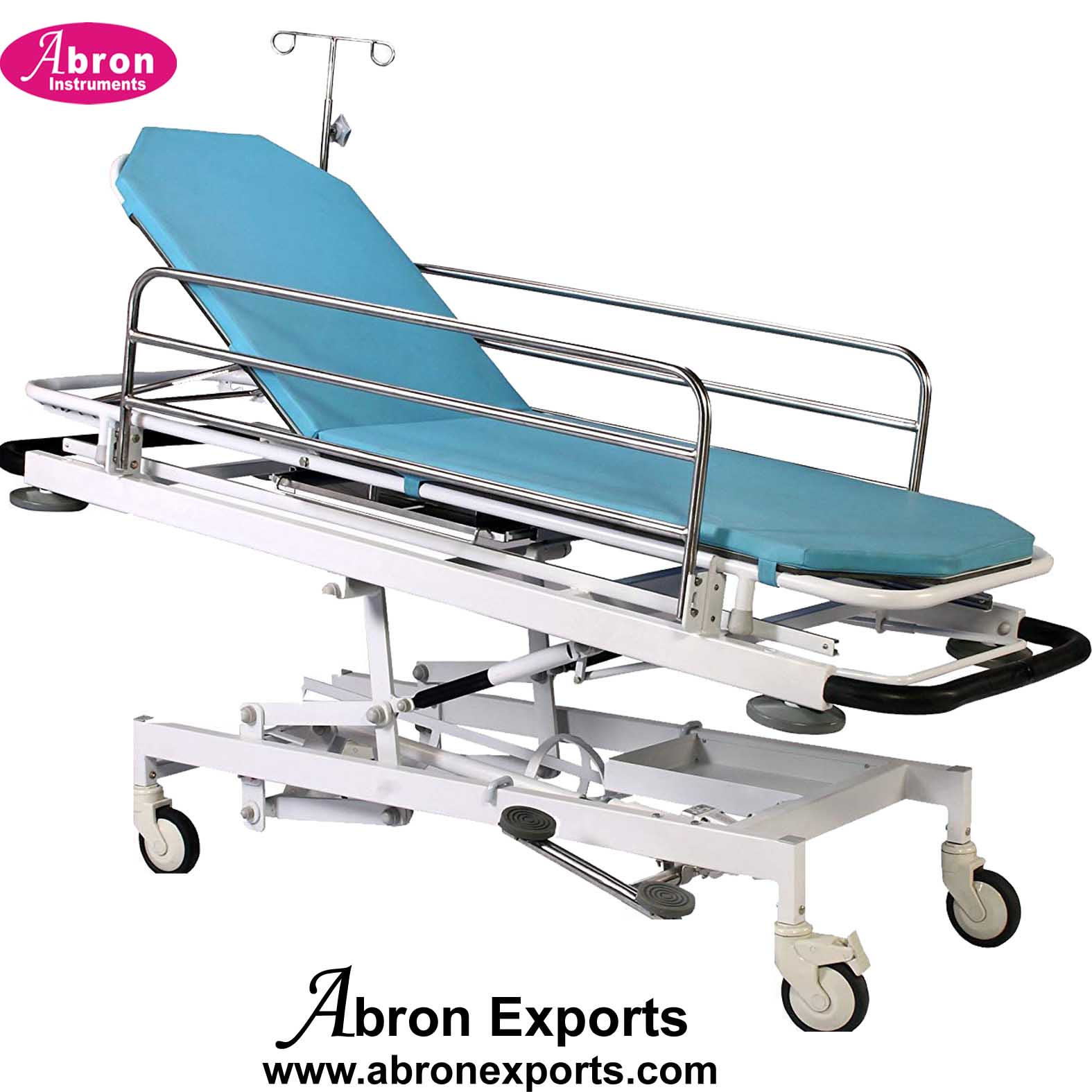 Emergency Hospital patient bed Recovery Trolley Height Adjustable on Foot Operated Indigenous Hydraulic Pump ABM-2262-HBDH1